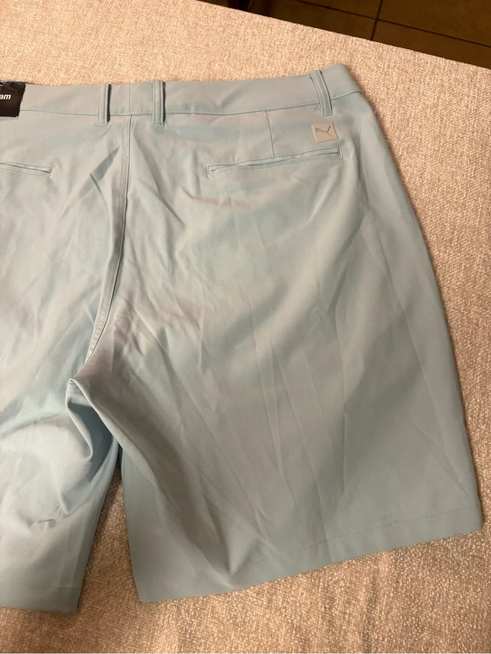 NWT Pale Blue/Green Men’s Puma Dealer Enjoy Golf Shorts - Size 40